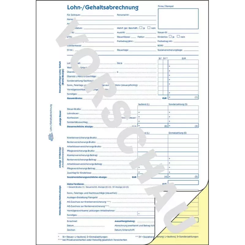 Formulario/libro de contabilidad AVERY 1759 A4 40 páginas