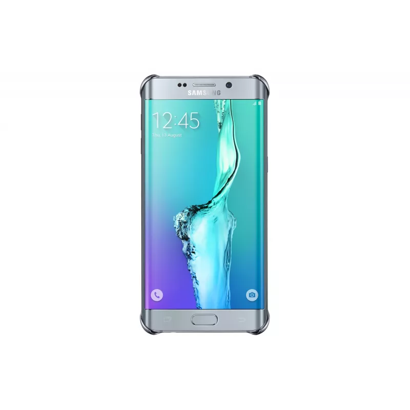 Samsung Clear Cover EF-QG928 tapa trasera para Galaxy S6 edge+, plata, transparente