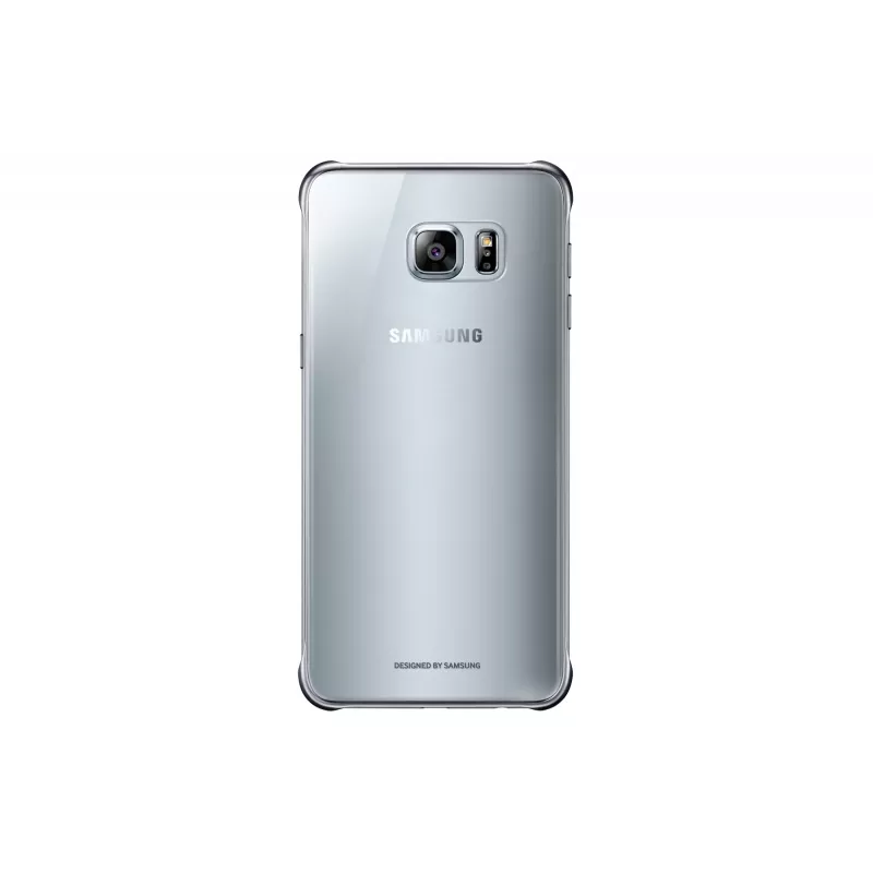 Samsung Clear Cover EF-QG928 tapa trasera para Galaxy S6 edge+, plata, transparente