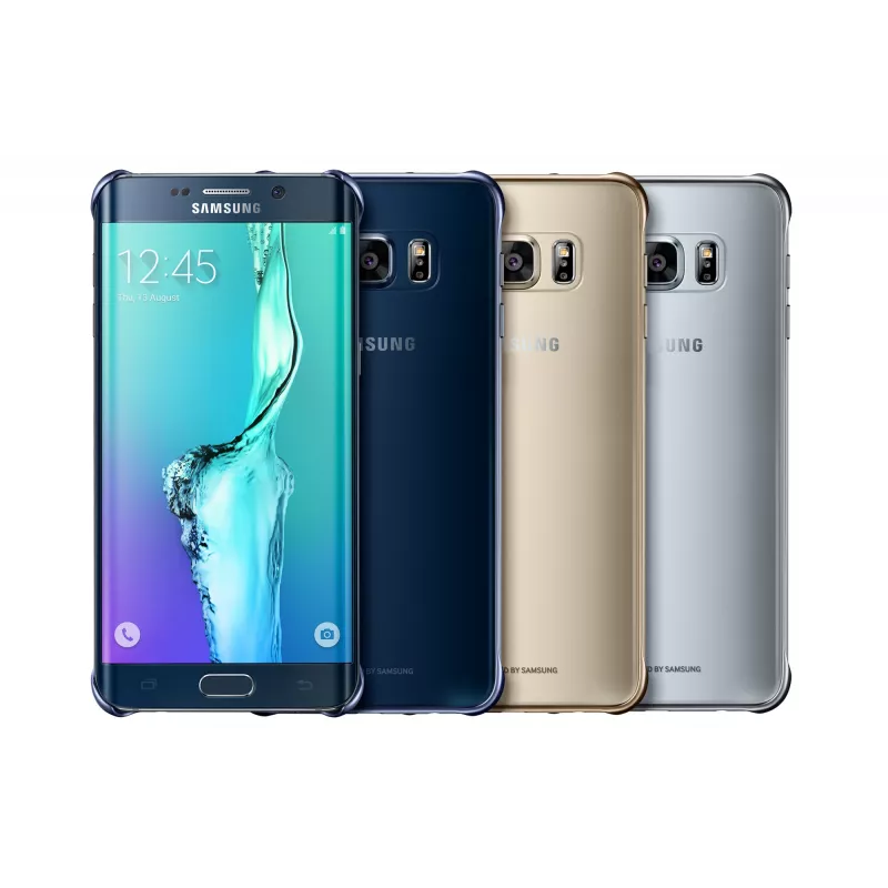Samsung Clear Cover EF-QG928 tapa trasera para Galaxy S6 edge+, plata, transparente
