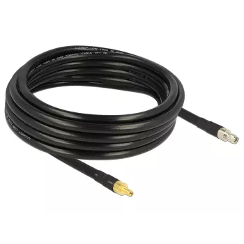 Cable coaxial DeLOCK 5m SMA/SMA CFD400 LLC400 negro