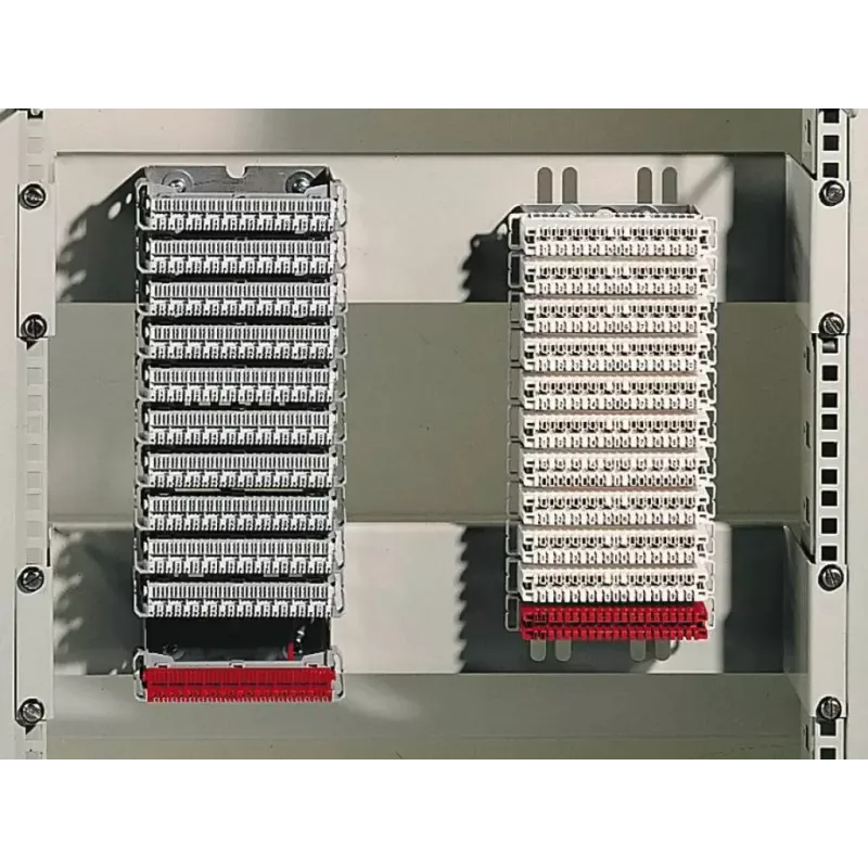 Rittal DK 7050.035 Kit de montaje para rack, 2U, gris claro, pack de 2