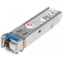 Módulo transceptor Intellinet óptico, fibra Gigabit WDM bidireccional SFP, puerto monomodo 1000Base-Lx (LC), 10 km, longitudes de onda: recepción (RX) 1550 nm y transmisión (TX) 1310 nm, WDM (Rx1550/Tx1310), conforme a MSA, equivalente a Cisco GLC-BX-U, Ethernet, fibra óptica