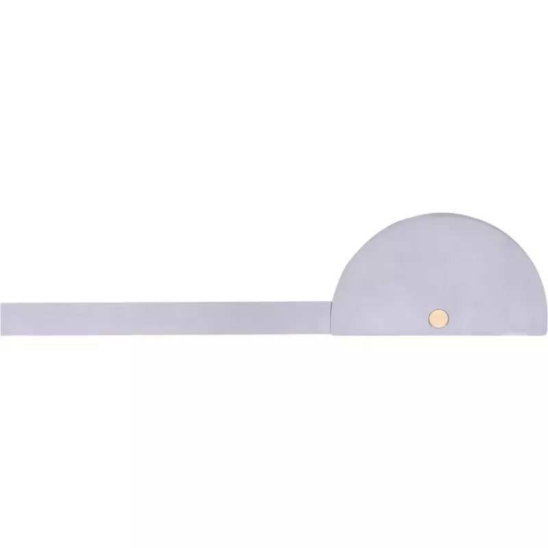 Transportador de semicírculo KS Tools 300.0700 acero inoxidable mate 220 mm