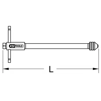 Portamachos de carraca reversible KS Tools 331.0665, M5-M12