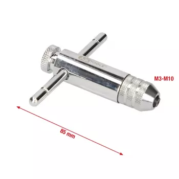 Portamachos de carraca reversible KS Tools 331.0665, M5-M12
