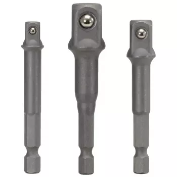 KS Tools 514.1105 Juego de adaptadores cuadrados de 1/4 de pulgada, 3 uds.