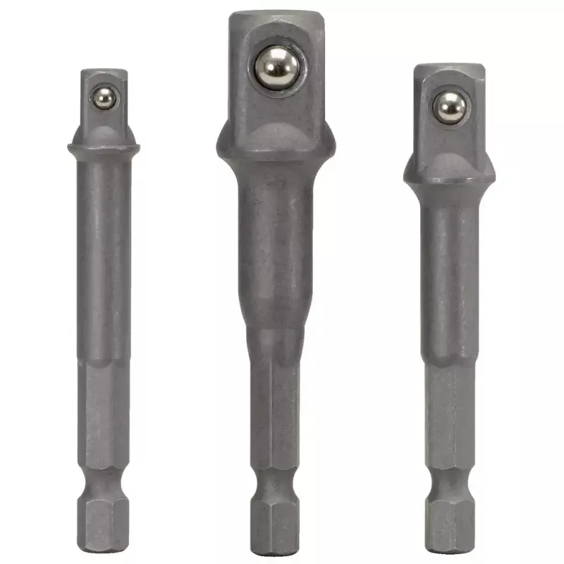 KS Tools 514.1105 Juego de adaptadores cuadrados de 1/4 de pulgada, 3 uds.