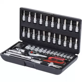 KS Tools 911.0646 Juego de vasos de 1/4, 46 uds.