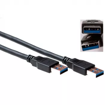 Cable USB ACT USB 3.0 conector macho A - conector macho USB A 2,00 m