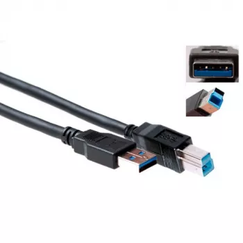 Cable USB ACT USB 3.2 Gen1 conector macho A - conector macho USB B 1,00 m
