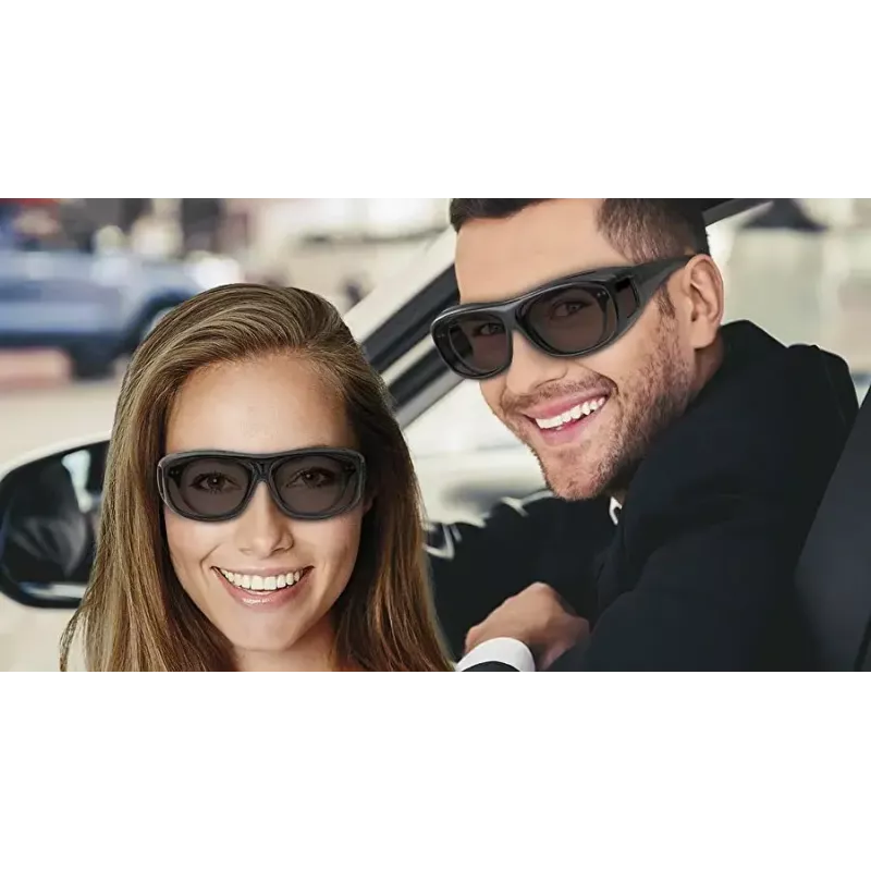 Gafas de sol WEDO 271 48599 Ovaladas envolventes, unisex, lentes polarizadas, estilo sobre-gafas
