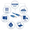 ACT Azul Cable de red U/UTP CAT6 de 2 metros con conectores RJ45