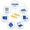 ACT Amarillo Cable de red U/UTP CAT6 de 2 metros con conectores RJ45