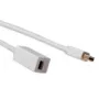ACT 1 metro cable alargador Mini DisplayPort Mini DisplayPort macho - hembra