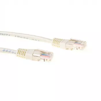 ACT Marfil 0,25 m cable de red U/UTP CAT5E con conectores RJ45