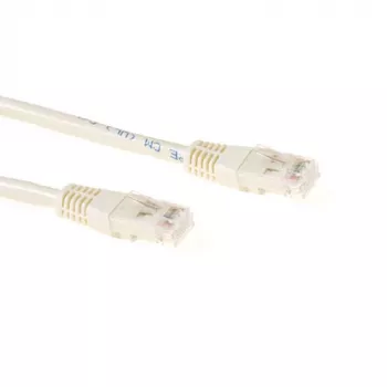 ACT Marfil 0,25 m cable de red U/UTP CAT6 con conectores RJ45