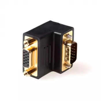 Adaptador VGA ACT AB9066 acodado macho a hembra