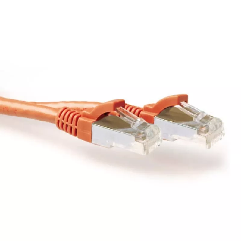 ACT Naranja 15 metros LSZH SFTP CAT6A cable de red rastnasenfrei con conectores macho RJ45