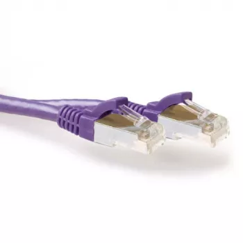 ACT Lila 1,5 metros LSZH SFTP CAT6A cable de red snagless con conectores macho RJ45