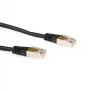 Cable de red ACT negro 25 m LSZH SFTP CAT6 con conectores RJ45