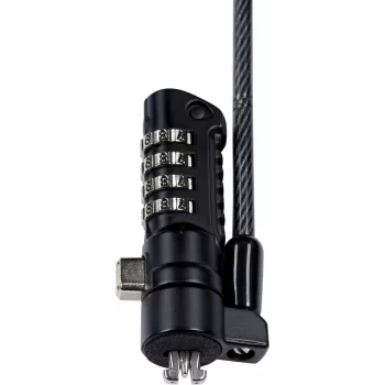 eSTUFF GLB220102 Candado de cable negro 1,8 m
