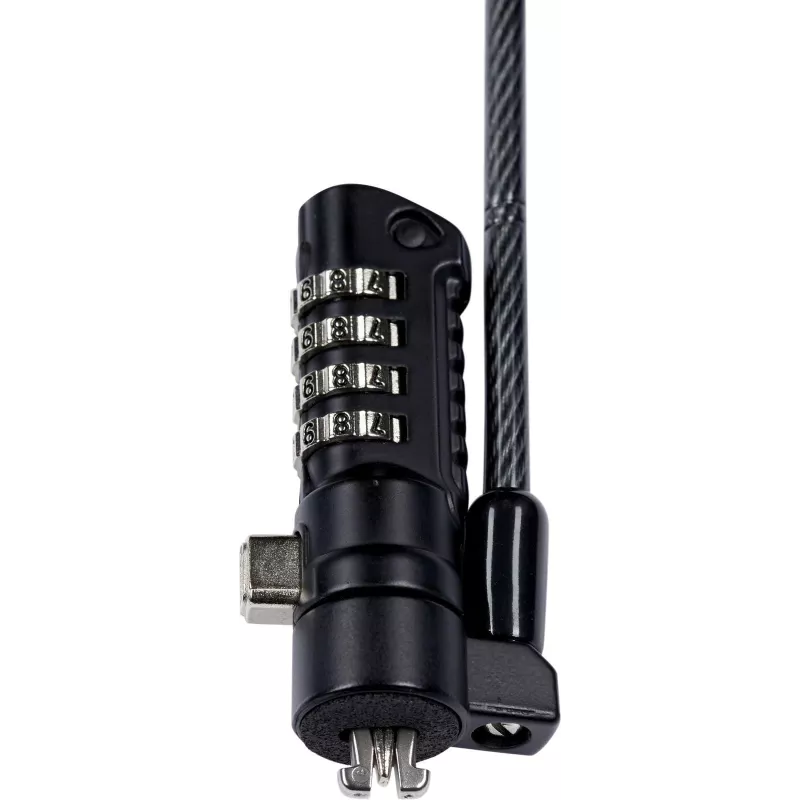 eSTUFF GLB220102 Candado de cable negro 1,8 m