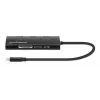 Manhattan Dock/Hub USB-C con lector de tarjetas, conexiones (x6): Ethernet, HDMI, USB-A (x3) y USB-C, con Power Delivery (100 W) al conector USB-C (nota: se requiere fuente de alimentación USB-C y cable USB-C adicionales), universal para todos los dispositivos, aluminio, corresponde a DKT30CSDHPD3