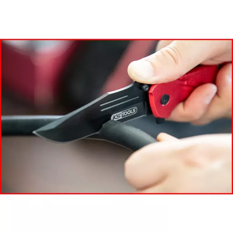 Navaja Camper/Scout KS Tools 907.2220 negro rojo