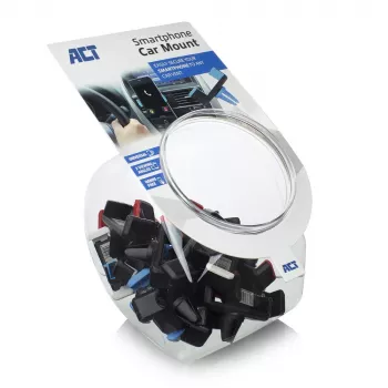 Soporte pasivo ACT soporte para smartphone para coche AC9000 rejilla de ventilación clip metálico