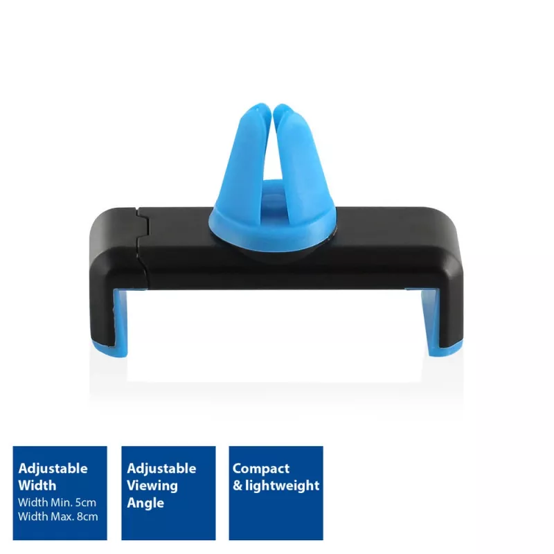 Soporte pasivo ACT soporte para smartphone para coche AC9000 rejilla de ventilación clip metálico