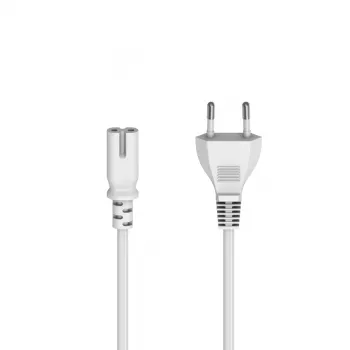 Cable de alimentación Hama 00223276 blanco 5 m conector hembra C7