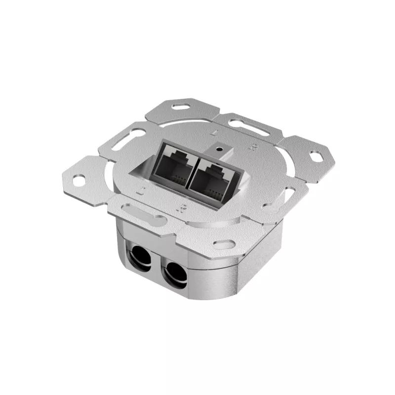Hama 00200775 Regleta de enchufes 2 x RJ-45 blanca