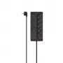 Hama 00223162 Regleta de enchufes múltiple 1,5 m 8 salidas AC interior negra