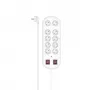 Hama 00223163 Regleta de enchufes múltiple 2 m 10 salidas AC interior blanca