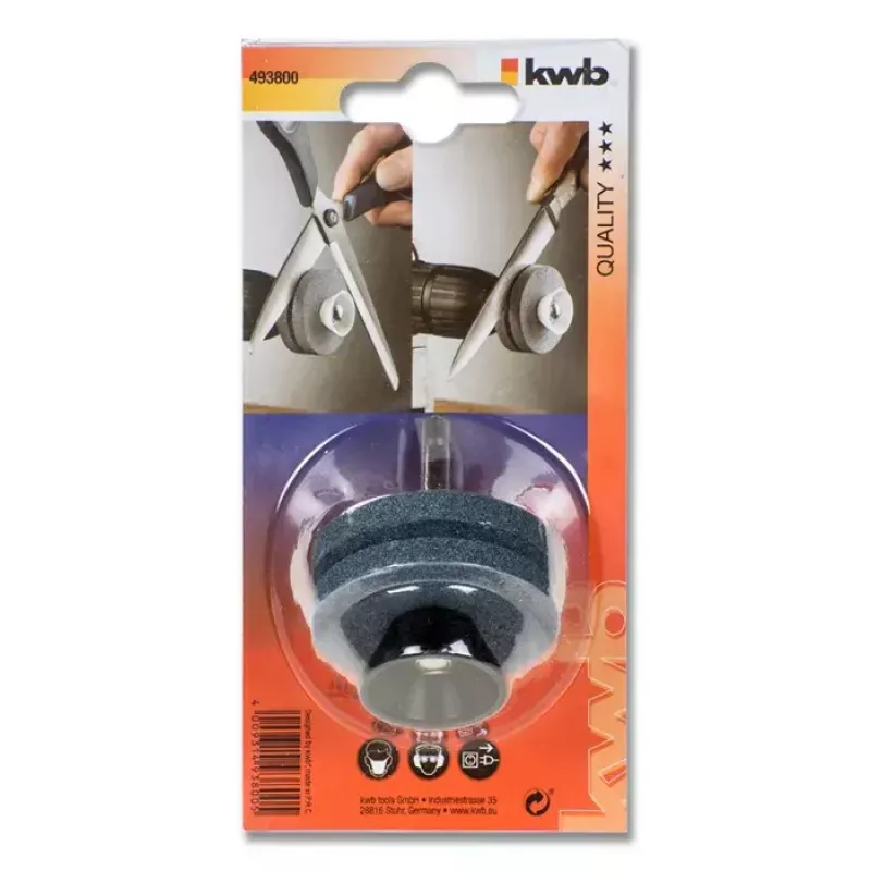 Afilador de cuchillos KWB 493800 gris diseño compacto fácil de usar