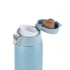 EMSA Light Mug 400 ml azul tapa de acero inoxidable polipropileno