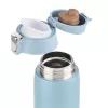 EMSA Light Mug 400 ml azul tapa de acero inoxidable polipropileno