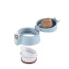 EMSA Light Mug 400 ml azul tapa de acero inoxidable polipropileno