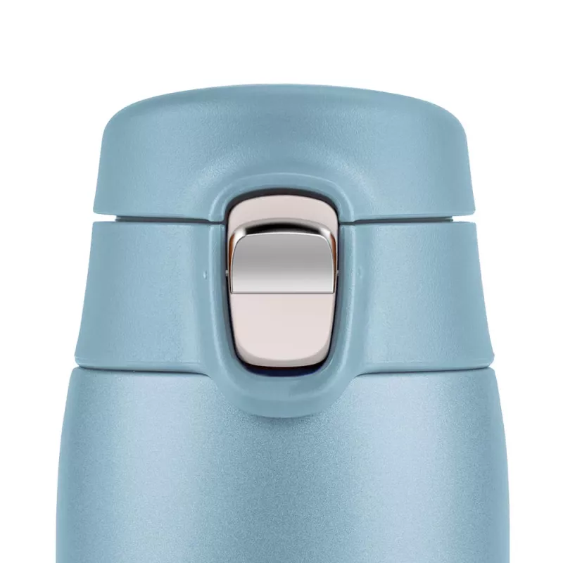 EMSA Light Mug 400 ml azul tapa de acero inoxidable polipropileno