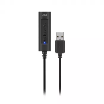 ACT AC9360 tarjeta de audio USB 3,5 mm conexión de auriculares 4 botones