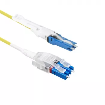 ACT cable de conexión de fibra óptica monomodo 9/125 OS2 Polarity Twist uniboot dúplex CS - LC de 10 metros