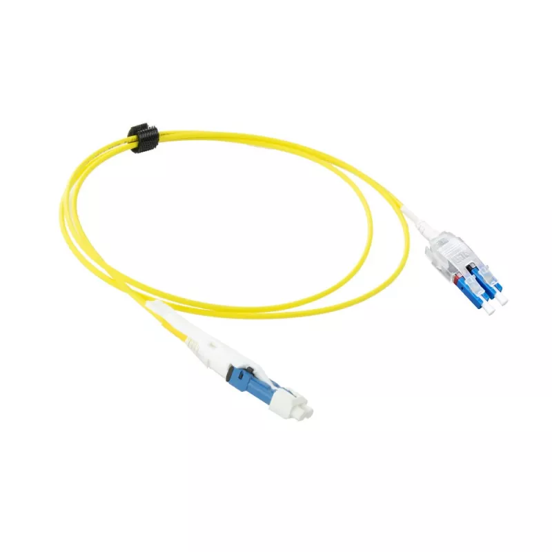 ACT cable de conexión de fibra óptica monomodo 9/125 OS2 Polarity Twist uniboot dúplex CS - LC de 1,5 metros
