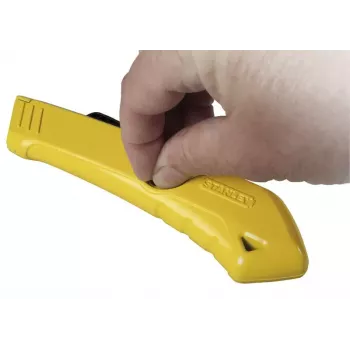 Cúter Stanley STHT0-10193 Negro Acero inoxidable Amarillo Hoja de afeitar 22 mm Ancho 165 mm Longitud
