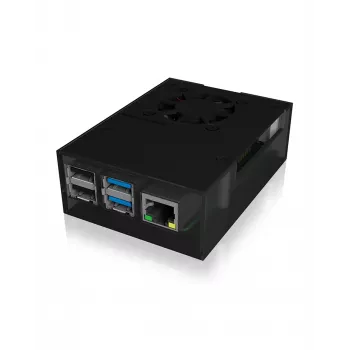ICY BOX IB-RP108 Carcasa Antracita, Negro