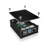 ICY BOX IB-RP110 Carcasa Negro
