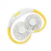 Unold Neck Fan Breezy White, blanco, amarillo, 2 ventiladores, 8 h, ventilador de cuello, blanco, 1 ud.