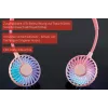 Unold Ventilador de cuello Breezy Pink, Rosa, 2 ventiladores, 8 h, ventilador de cuello, Blanco, 1 ud.