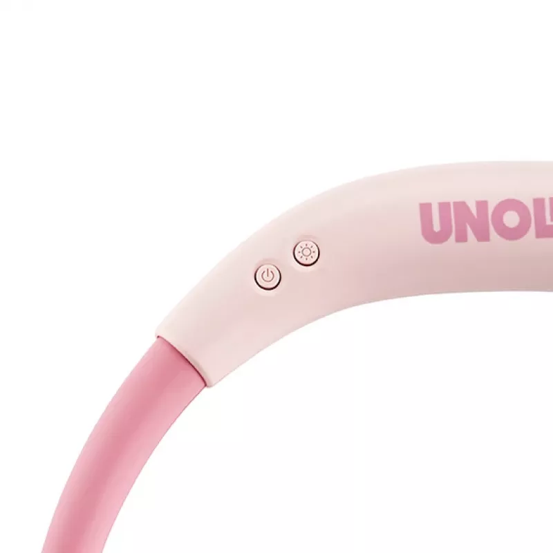 Unold Ventilador de cuello Breezy Pink, Rosa, 2 ventiladores, 8 h, ventilador de cuello, Blanco, 1 ud.