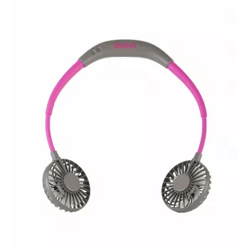 Unold Ventilador de cuello Breezy Anthracite, Antracita, Lila, 2 ventiladores, 8 h, ventilador de cuello, Blanco, 1 ud.